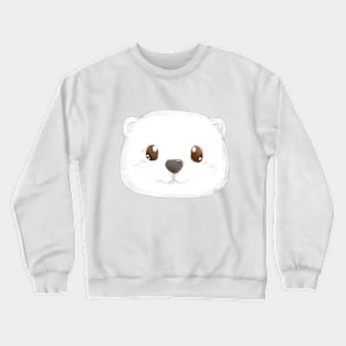 White Bear Head Crewneck Sweatshirt